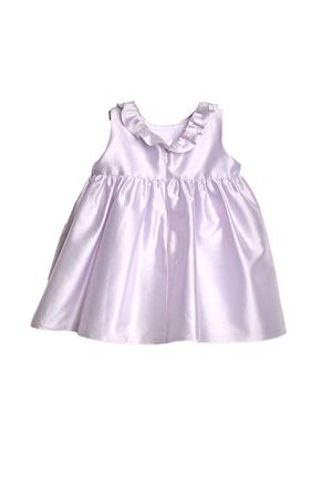 Wisteria satin cotton dress LITTLE BEAR KIDS | 8200GLICINE